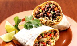 Zesty Black Bean and Veggie Wrap